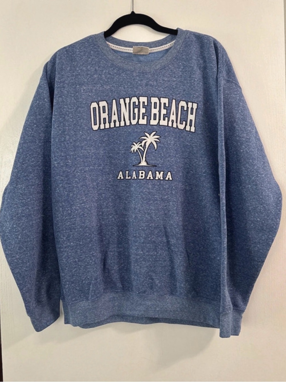 Orange Beach Alabama Blue Crewneck Sweatshirt size Large